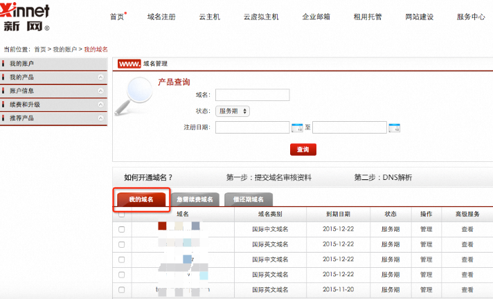 新网中国上配置域名解析656